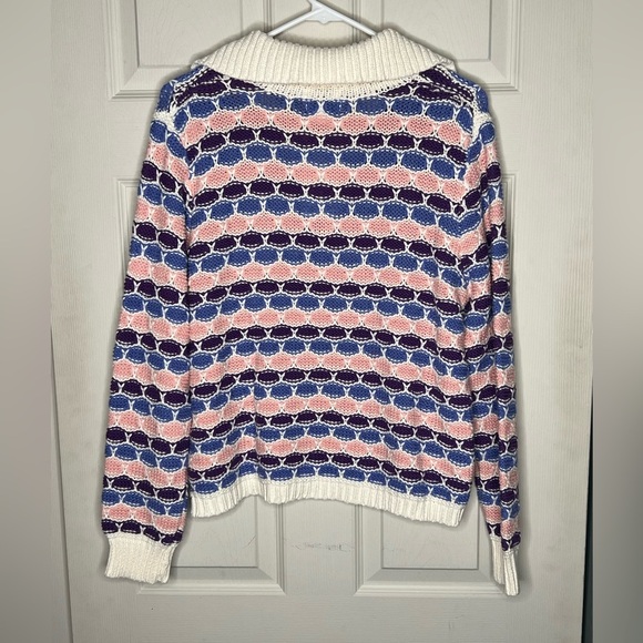 Free People x Find me Now Confetti Crochet Polo Sweater,XL XXL, runs like large - Picture 7 of 9